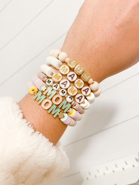 MAMA Heishi Bead Bracelet