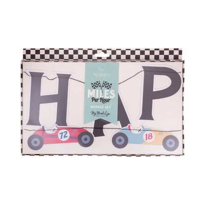 Miles Per Hour - Happy Birthday Banner Set