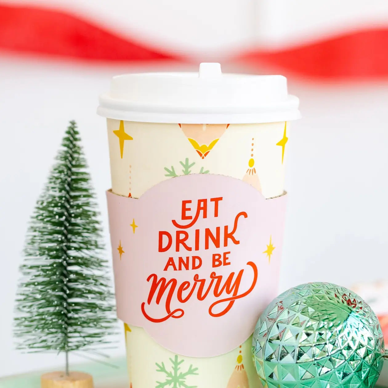 Retro Christmas To Go Cups