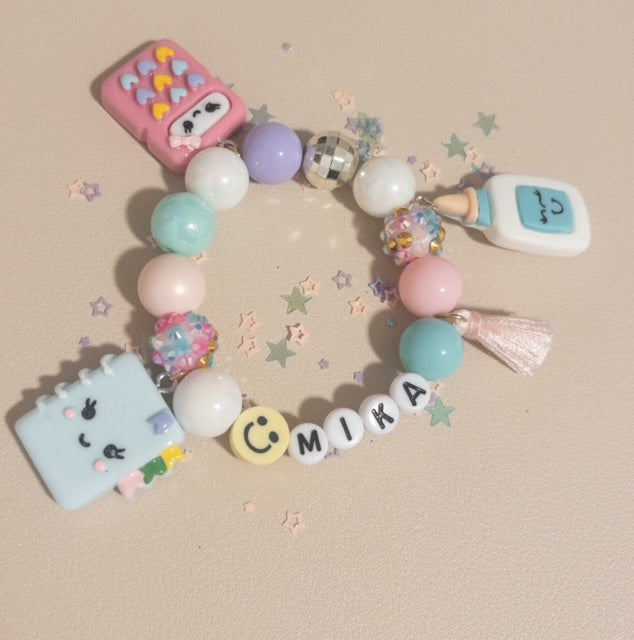 PERSONALIZED "School" Kid Charm Bracelet