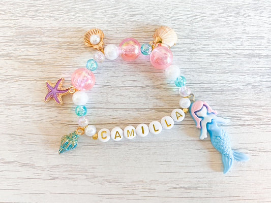 Mermaid FULL Charm Name Bracelet