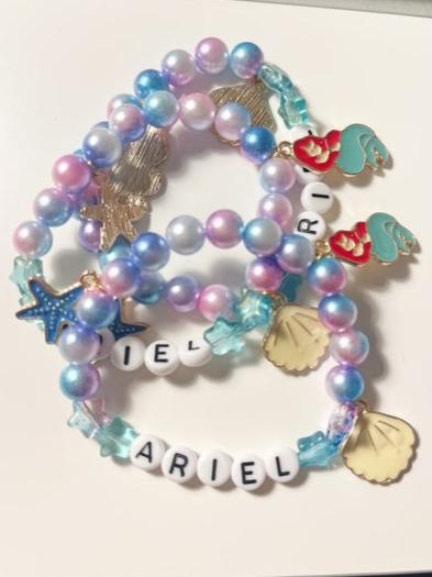 Mermaid Purple Charm Bracelet