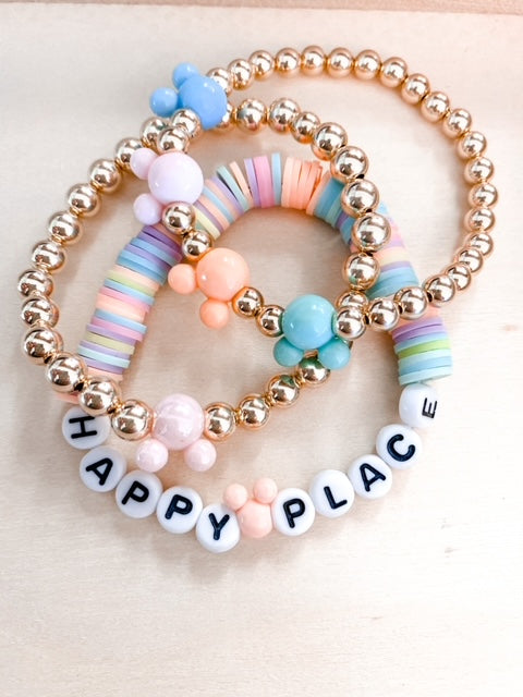 Happy Place Mouse Stack Bracelet Set