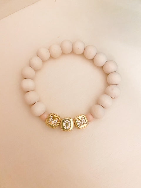 MOM "Gold" Bead Bracelet