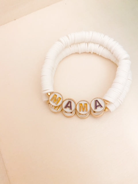 MAMA Heishi Bead Bracelet