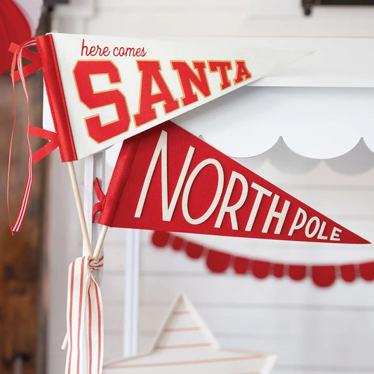 Santa Felt Pennant Flag