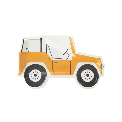 Safari Jeep Shaped Paper Plate