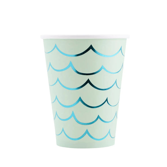 Mermaid Tail Paper Party Cups - 12 oz