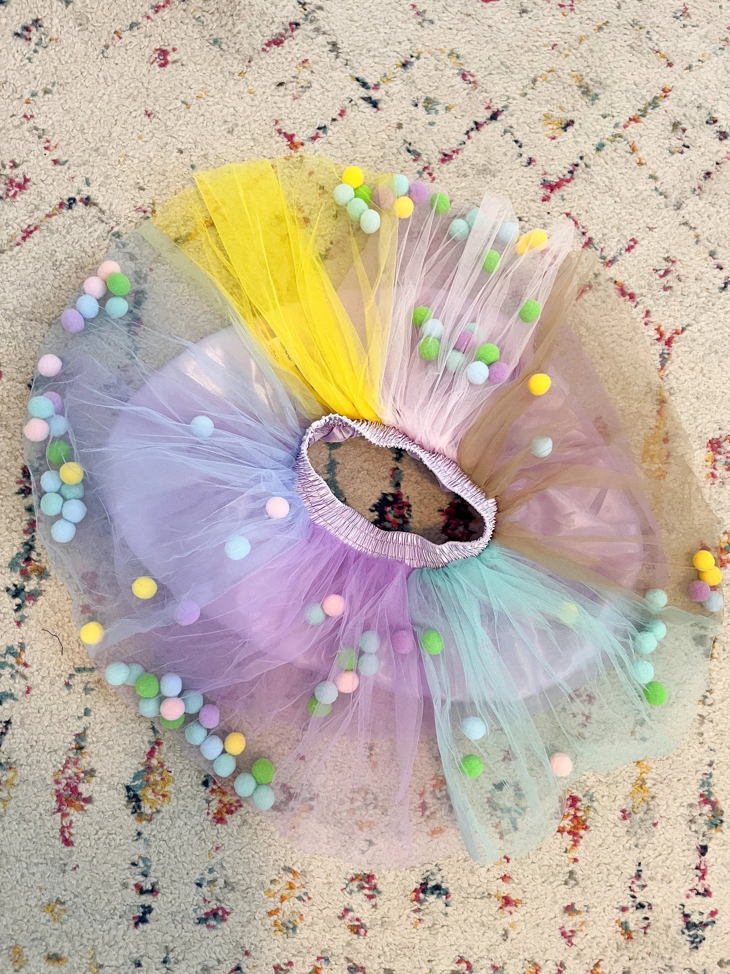 Kid Pom Pom Tulle Tutu Skirt